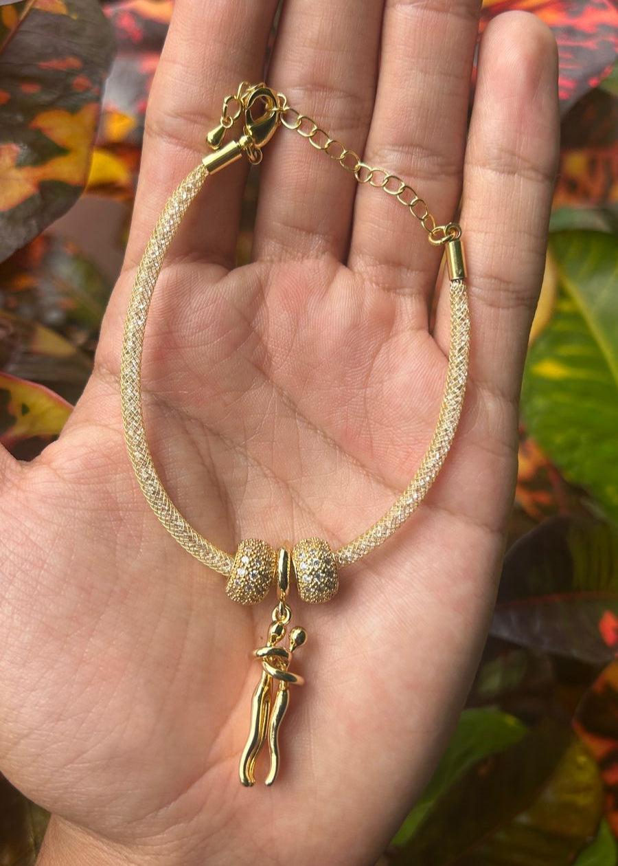 Pulsera Abrazo Dorado