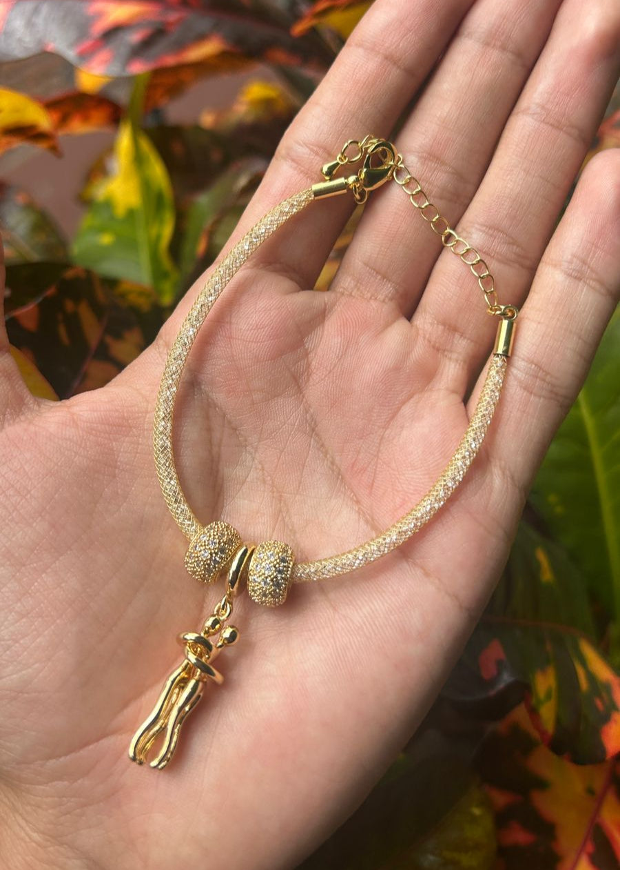 Pulsera Abrazo Dorado