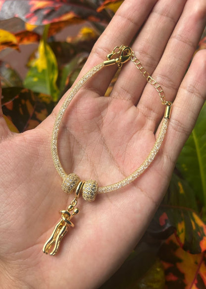Pulsera Abrazo Dorado