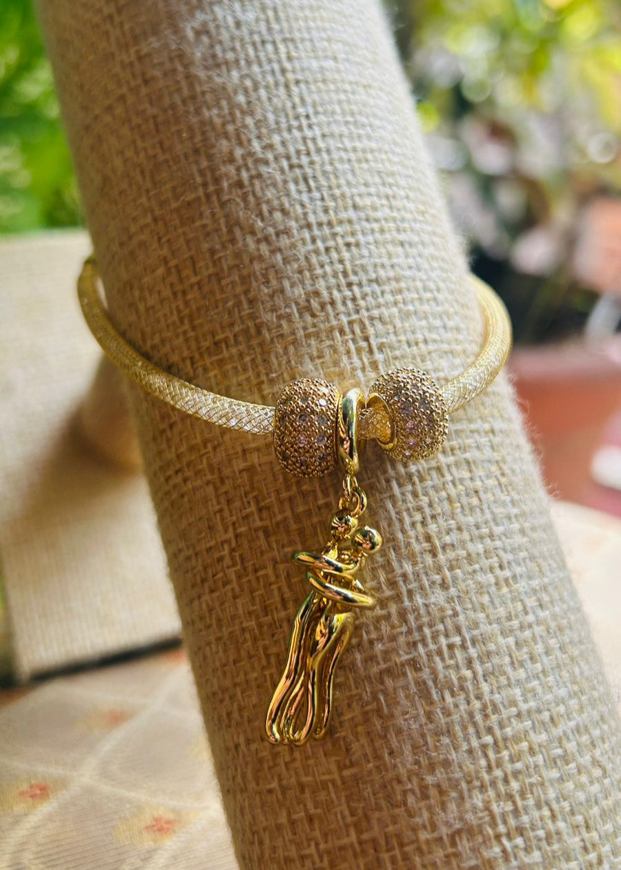 Pulsera Abrazo Dorado