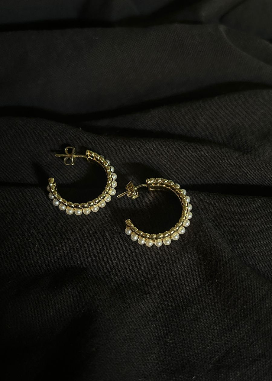 Aretes Perla Nocturna