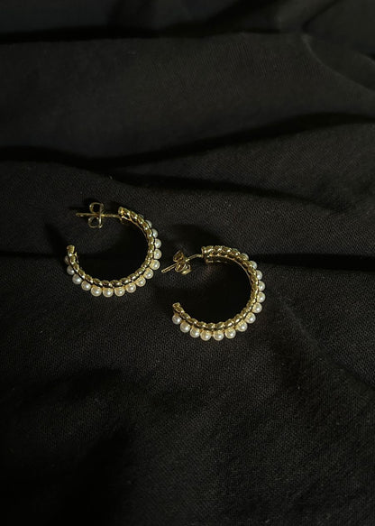 Aretes Perla Nocturna