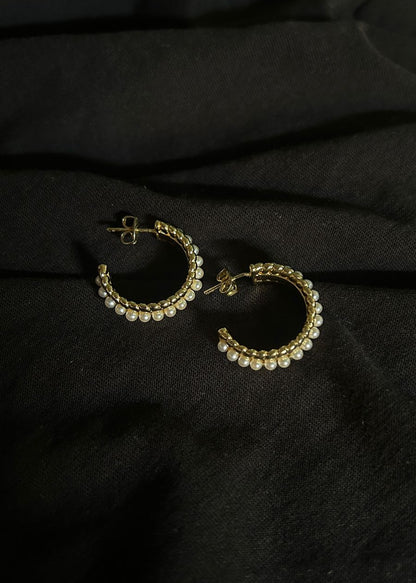 Aretes Perla Nocturna