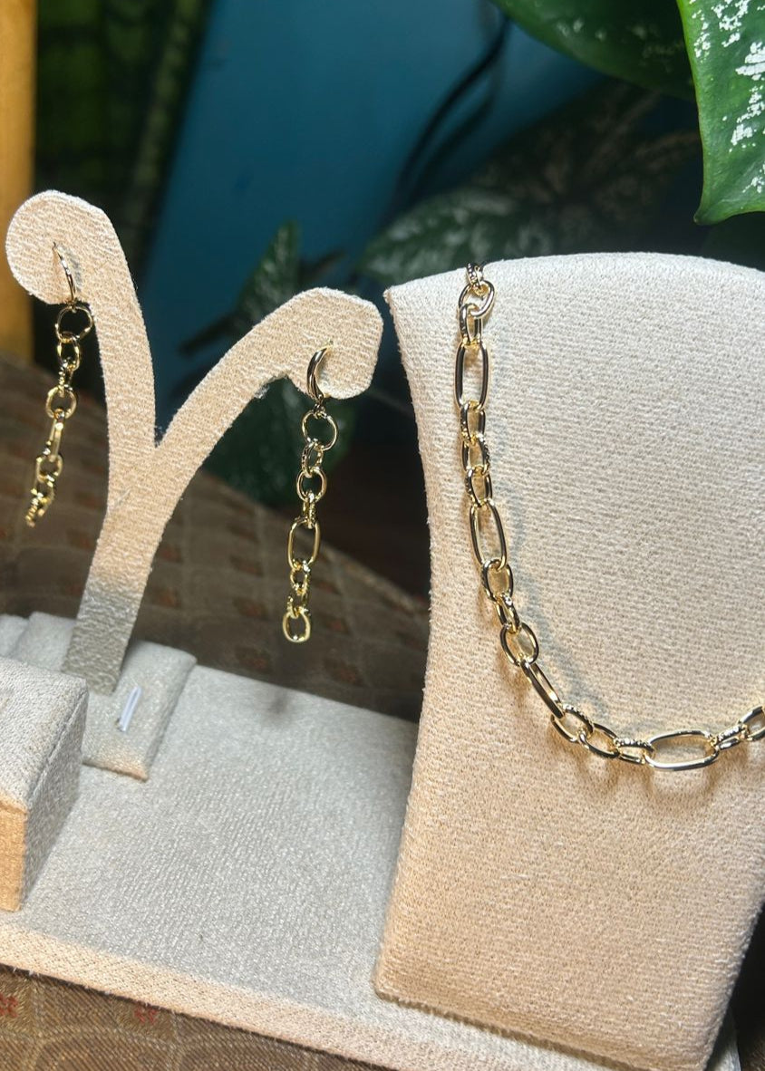 Set Dorado Cadena Lux