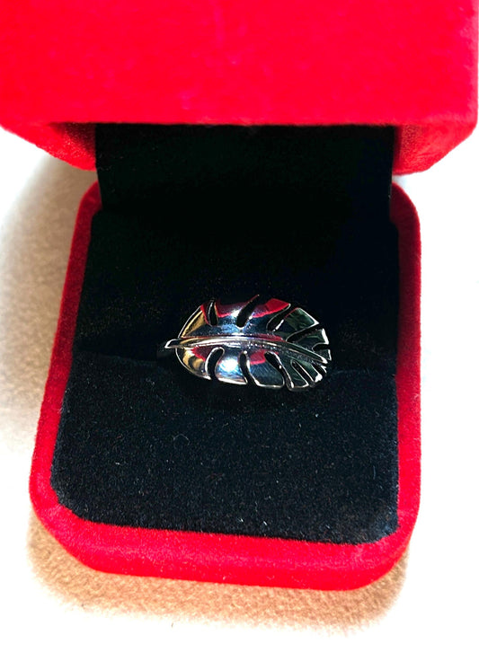 Anillo Hoja de Plata